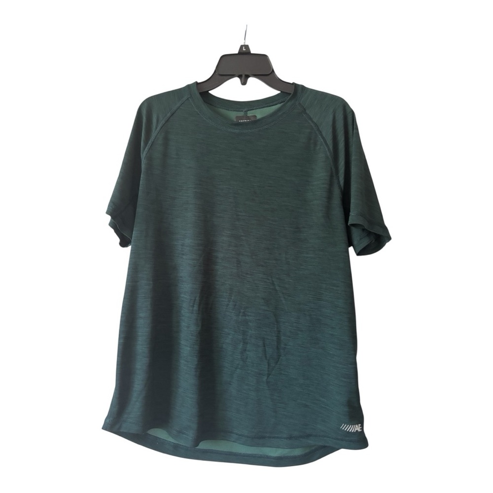 American Eagle Outfitters Green Short Sleeve Wicking Teeshirt, Size L